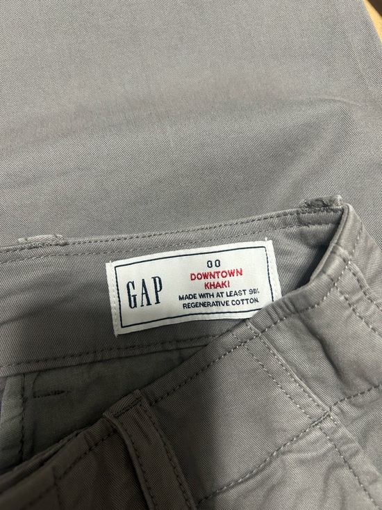 Women’s Gray Straight-Leg Pants - Picture 3 of 3